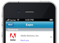 Sponsor Preview Example for EventPilot Conference App Sponsor Preview Example for EventPilot Conference App