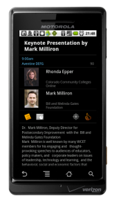 Android Session View in EventPilot Android Session View in EventPilot event app