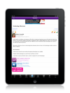 EventPilot conference app displaying Media Links