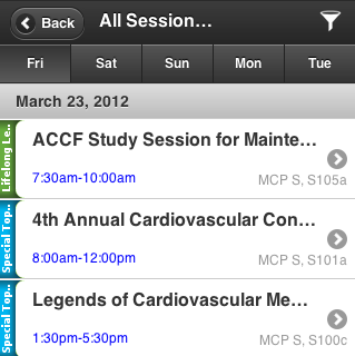 icon new web version for conference app