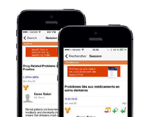Bilingual Conference App for International Meetings Multi-language conference app for international events