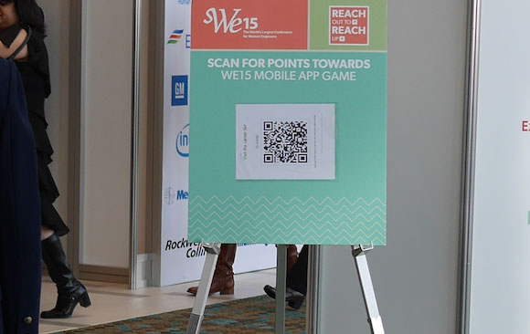 QR code for event gamification