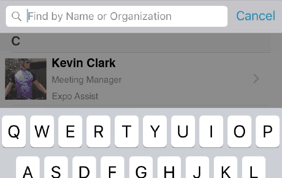 Find attendees based on expertise