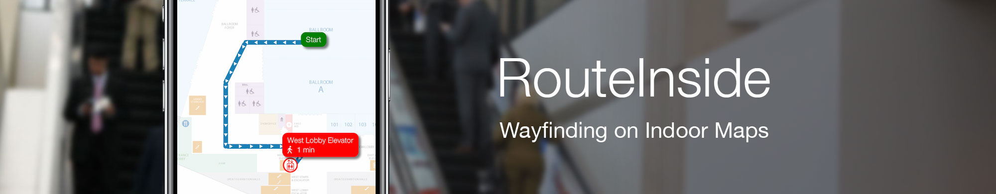 RouteInside Wayfinder indoor navigation