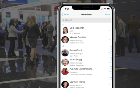 attendee list for networking at conferences and events