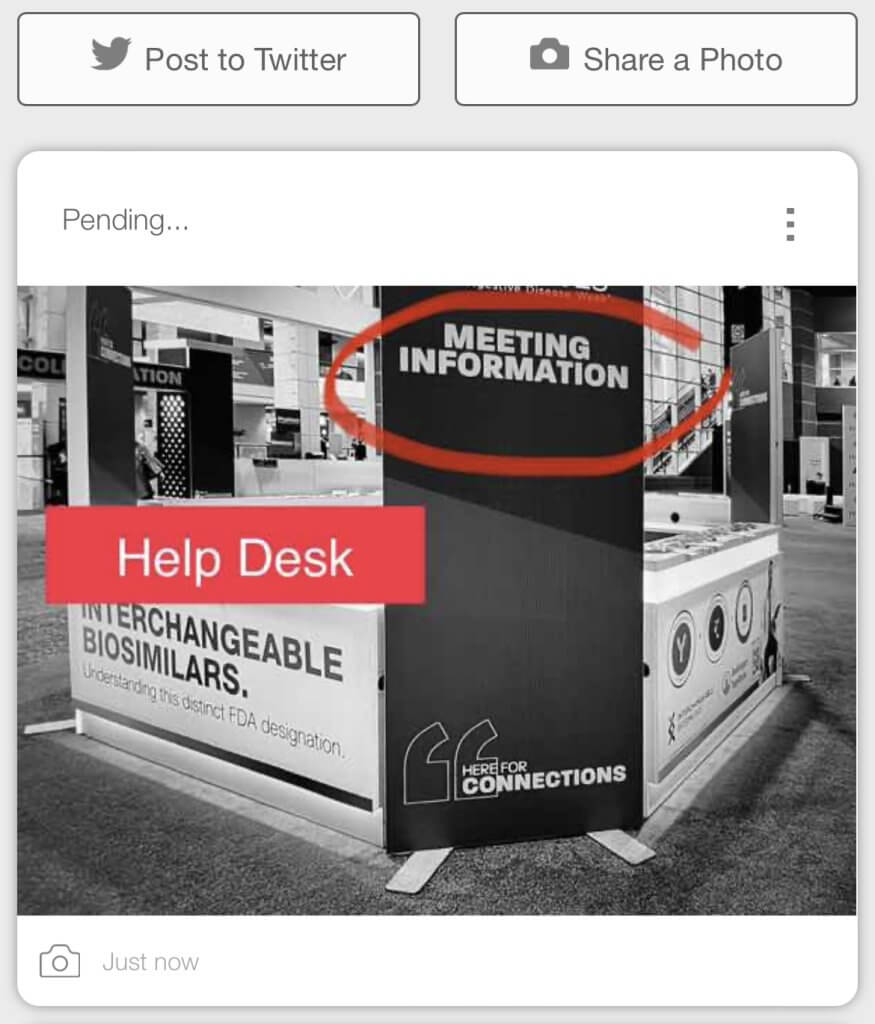 annotated-helpdesk-photo Attendee Support with Annotated photo of help desk for mobile event app activity feed