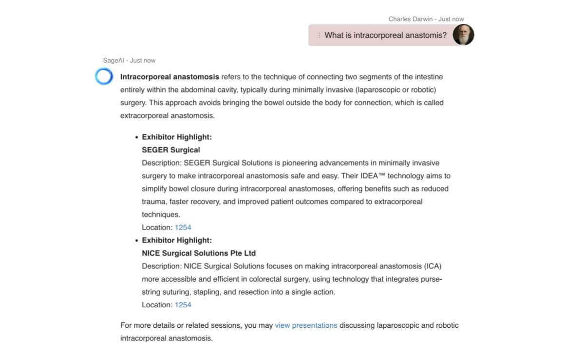 AI Assistant: What is intracorporeal anastomosis? (definitions, incorrect spelling)