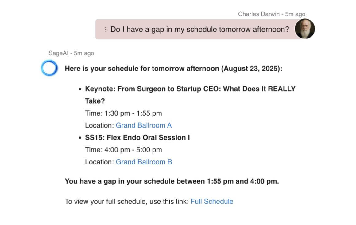 AI Assistant: Do I have a gap in my schedule tomorrow afternoon?