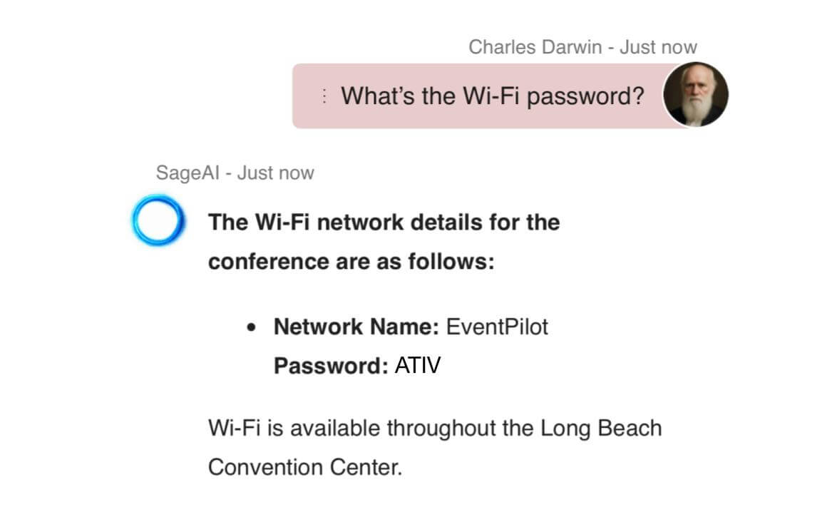 AI Assistant for conferenes test questions AI Assistant for conferences test questions