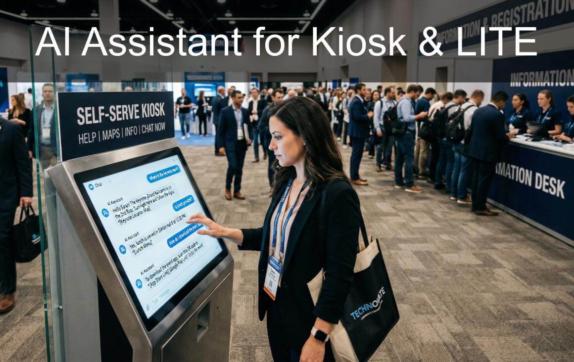AI Assistant for self-serve kiosk and pre-event LITE itinerary planner